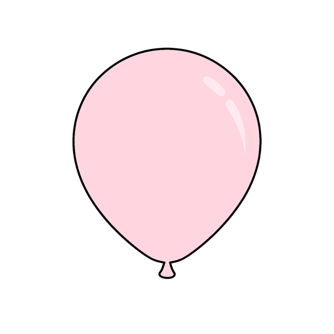 12" Pastel Clear Latex Balloon