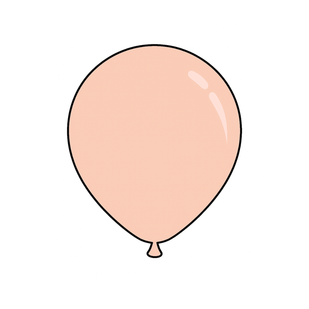 12" Pastel Clear Latex Balloon