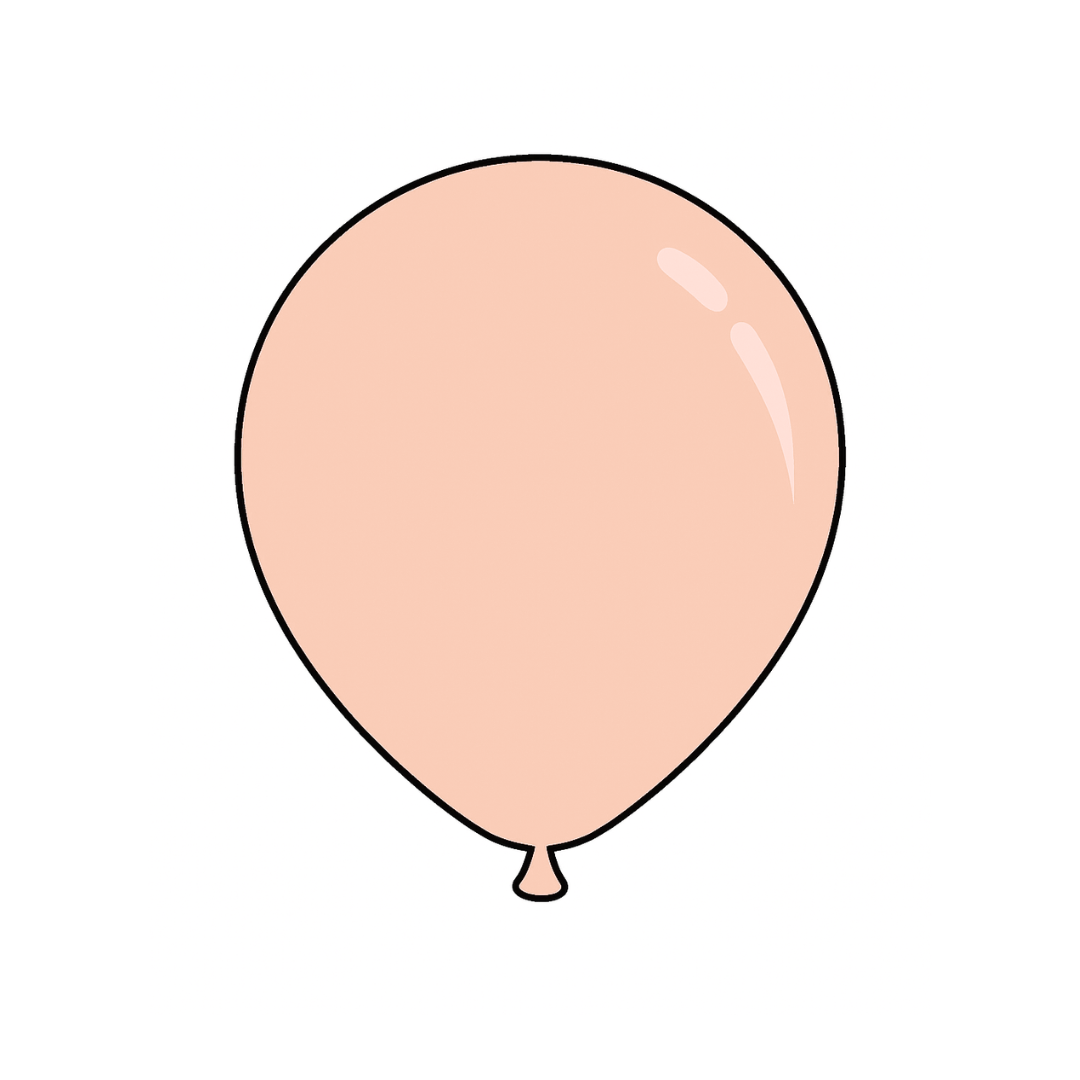 12" Pastel Clear Latex Balloon
