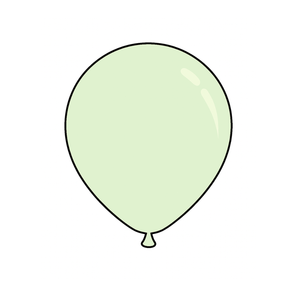 12" Pastel Clear Latex Balloon