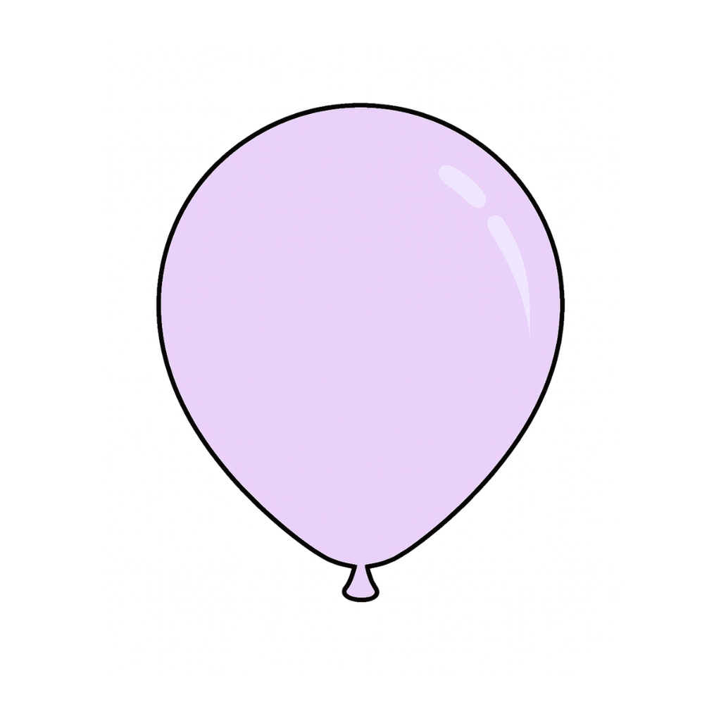 12" Pastel Clear Latex Balloon