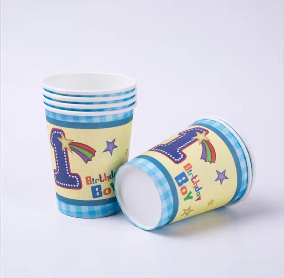 First Birthday Party Tableware Set - Blue