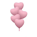 18" Pastel 5 Pcs Heart Foil Balloon