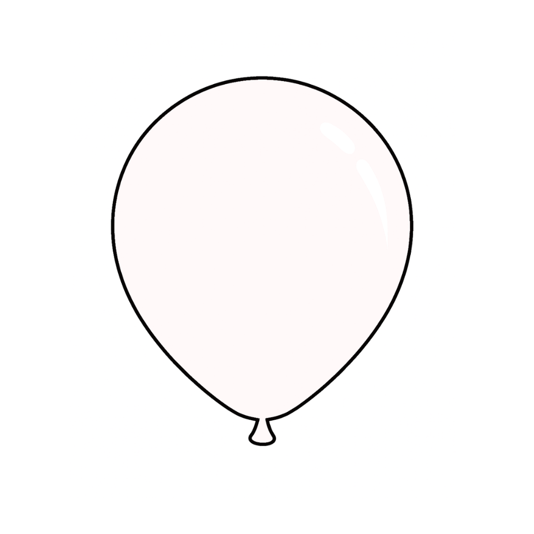 5" Solid Color Latex Balloon - 100 per pack