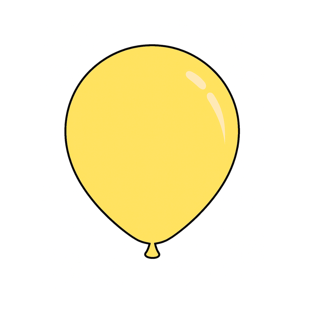 5" Solid Color Latex Balloon - 100 per pack