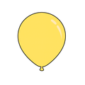 Yellow - Solid Colors Latex Balloon