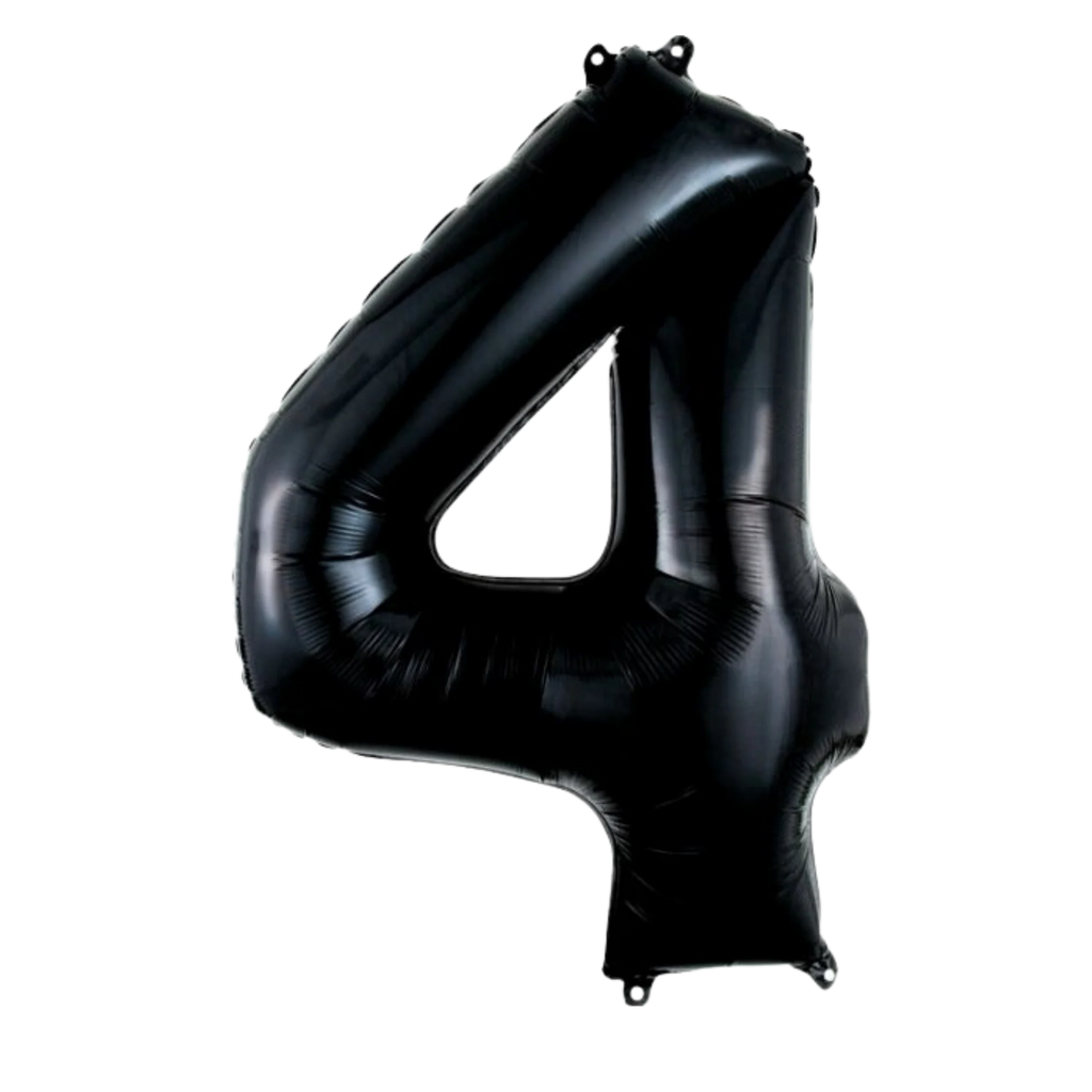 34" Numbers - Black Foil Balloon