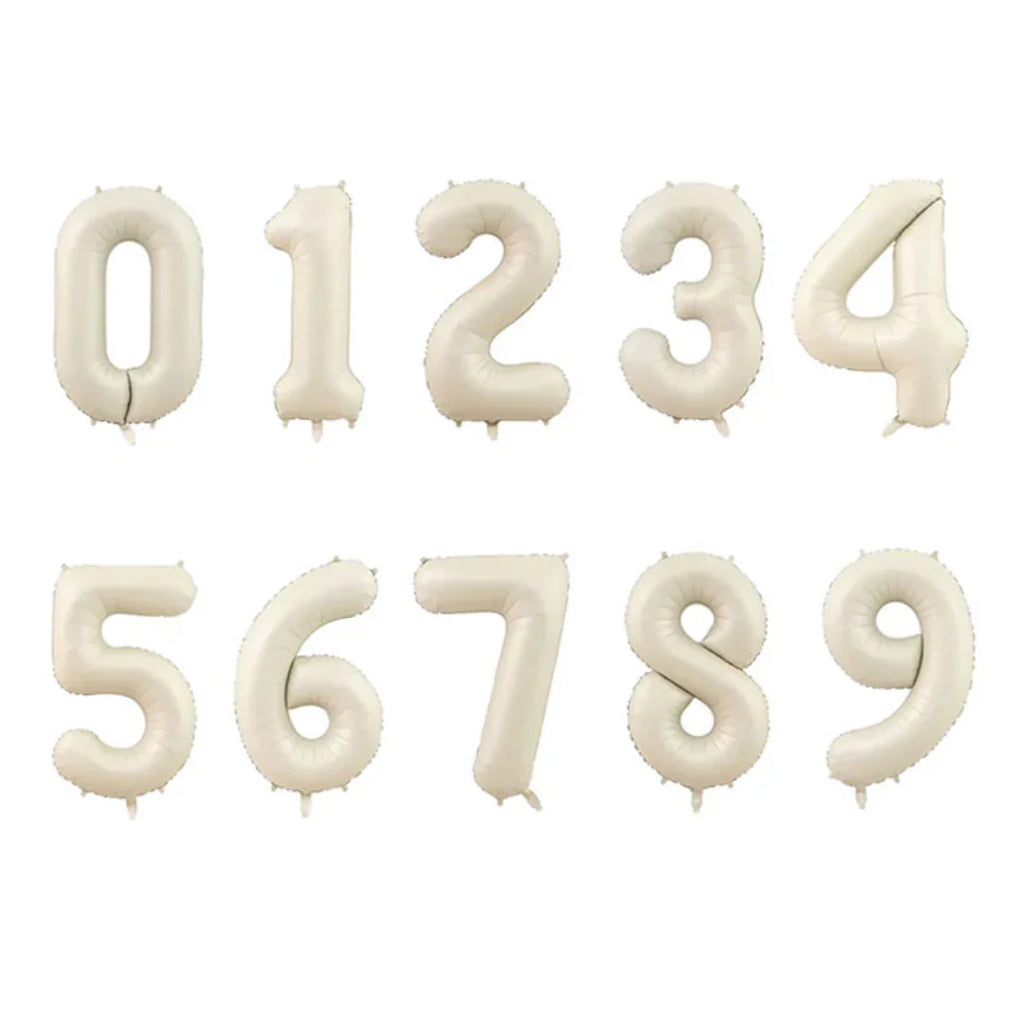 34" Numbers - Off-White