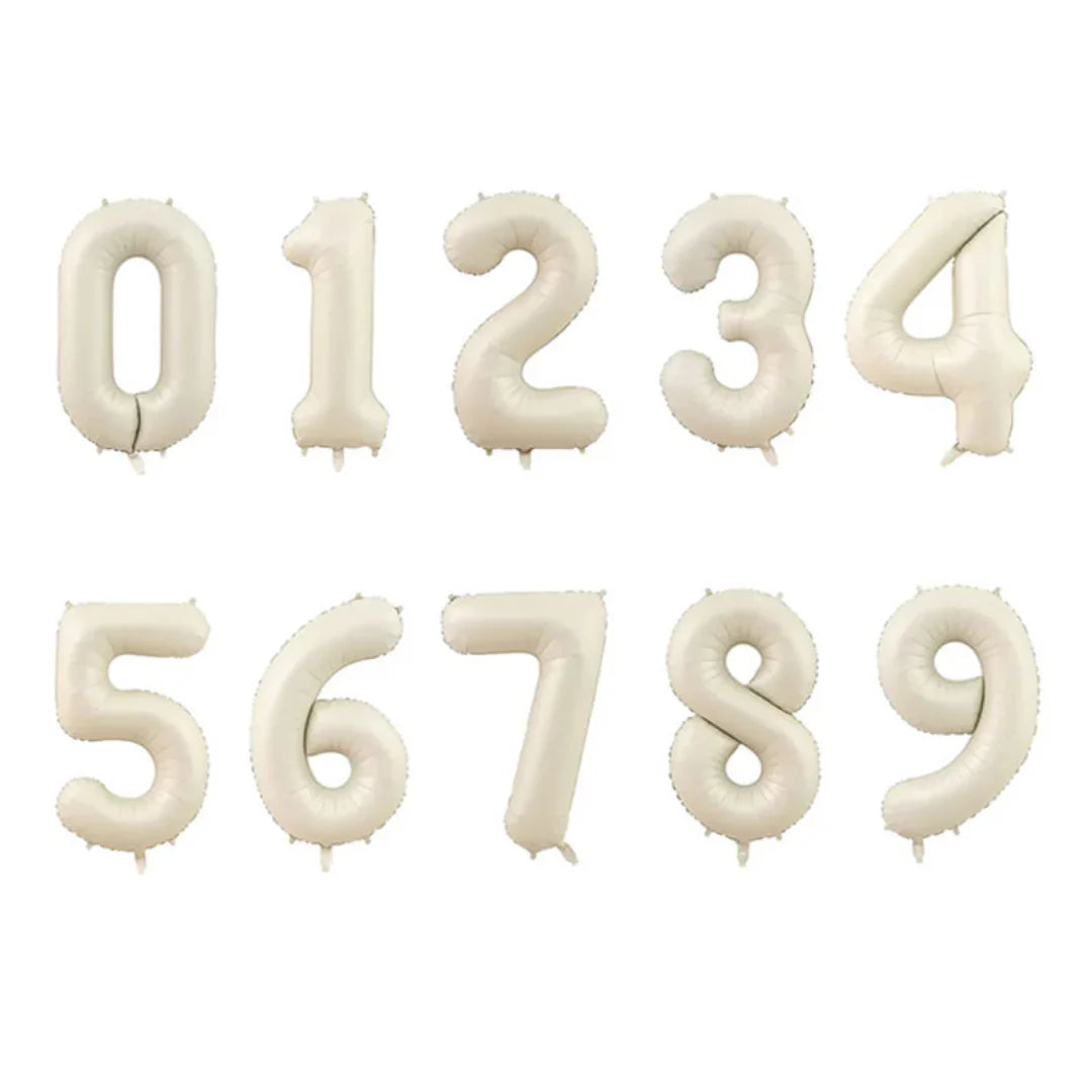 34" Numbers - Off-White