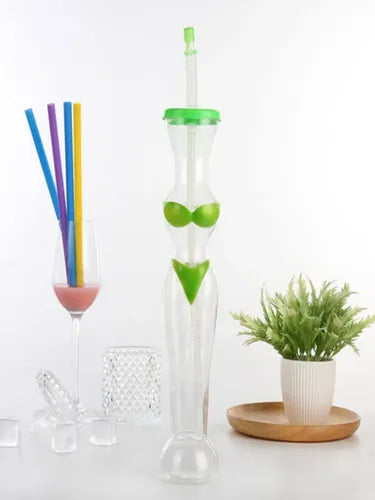 15oz. Bikini Design Yard Cups with Straw