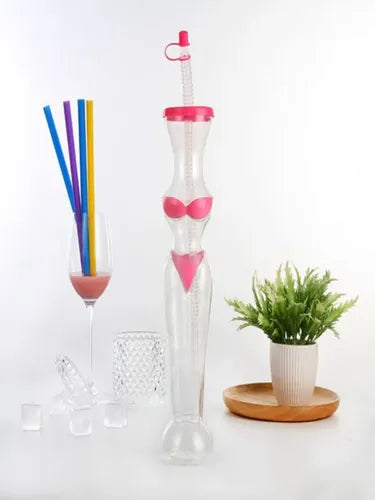 15oz. Bikini Design Yard Cups with Straw