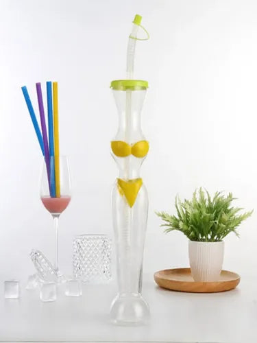 15oz. Bikini Design Yard Cups with Straw