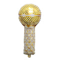 32" Golden Microphone Foil Balloon