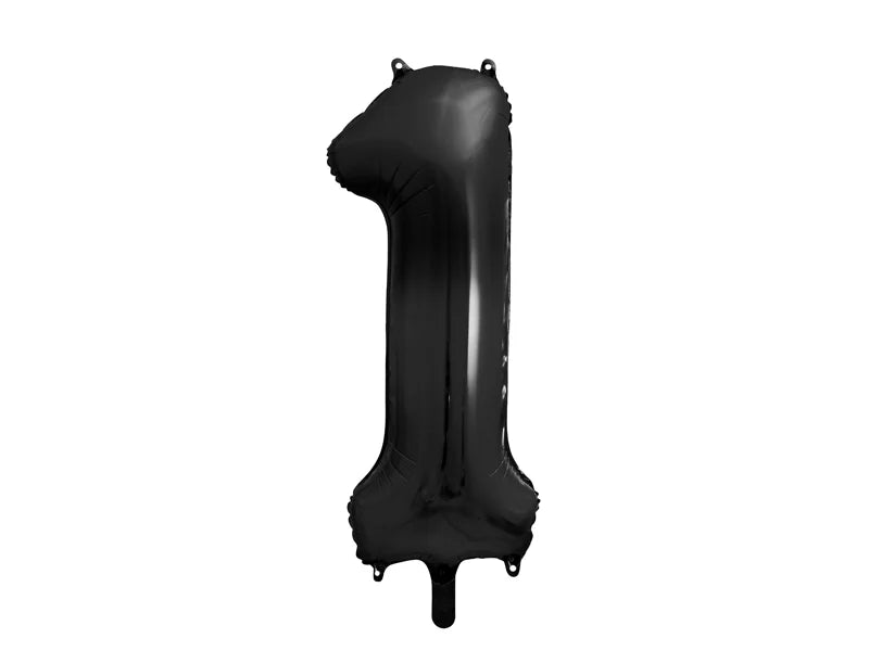 34" Numbers - Black Foil Balloon