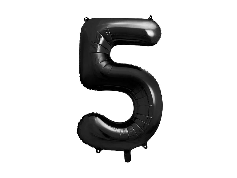 34" Numbers - Black Foil Balloon