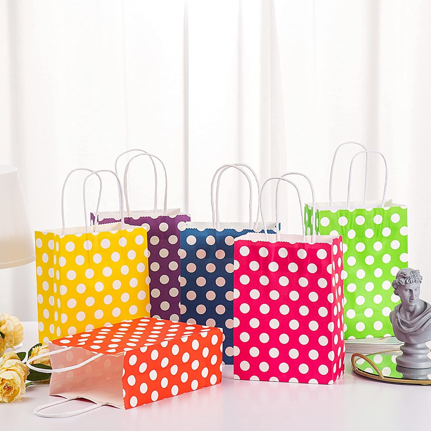 Polka Dot Party Paper Gift Bag