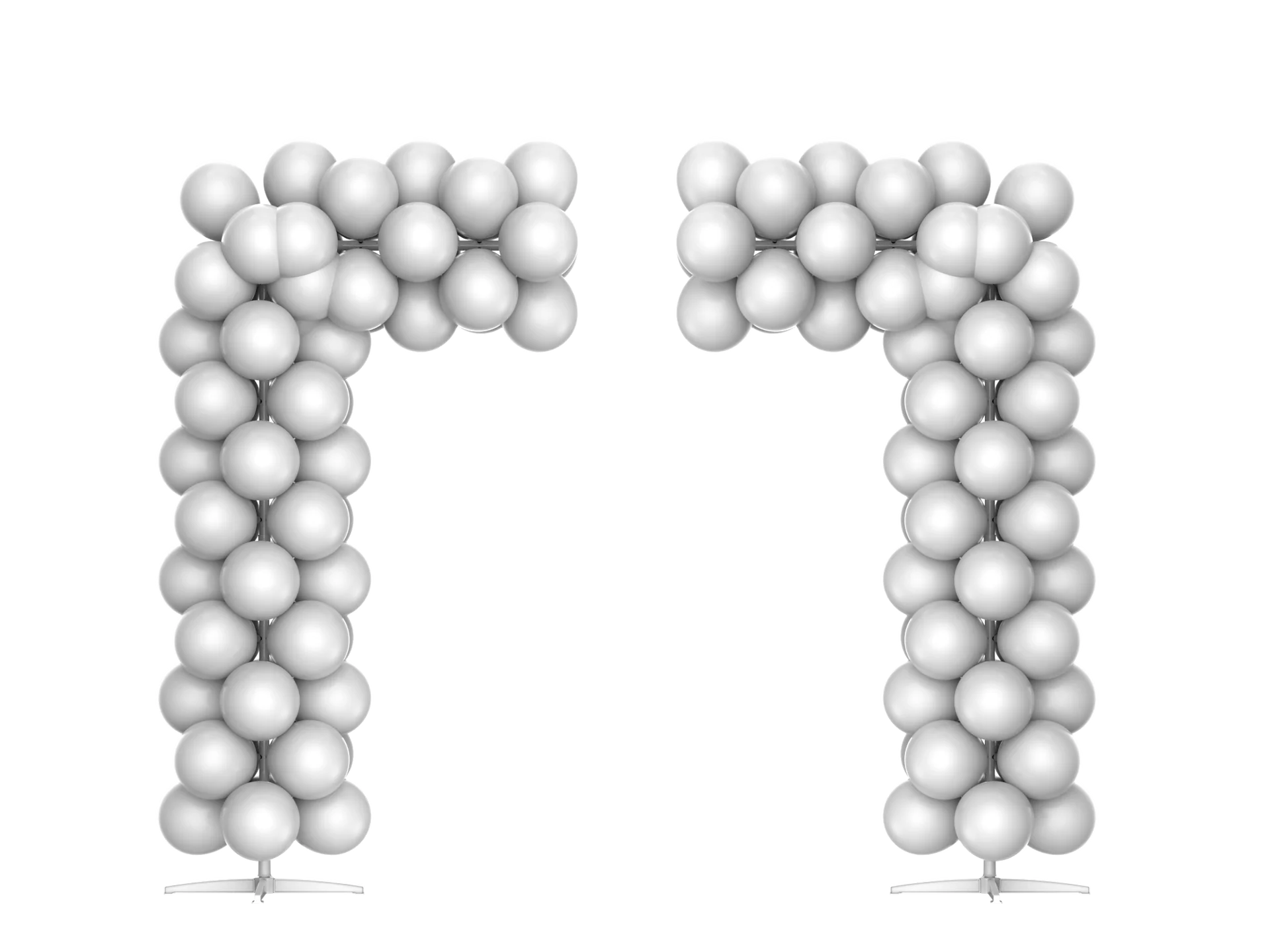 Customized Balloon Half Squared Arch