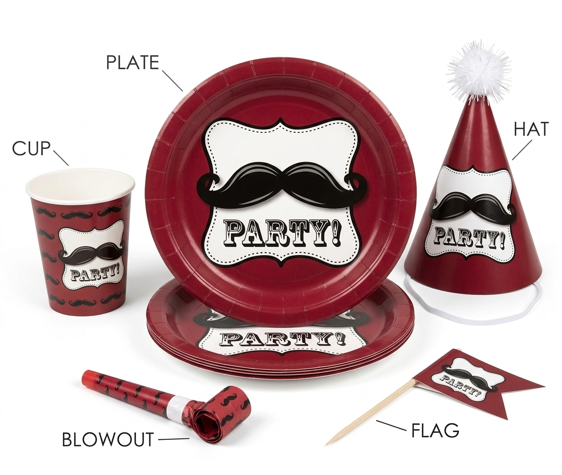 Theme Birthday Party Tableware Set