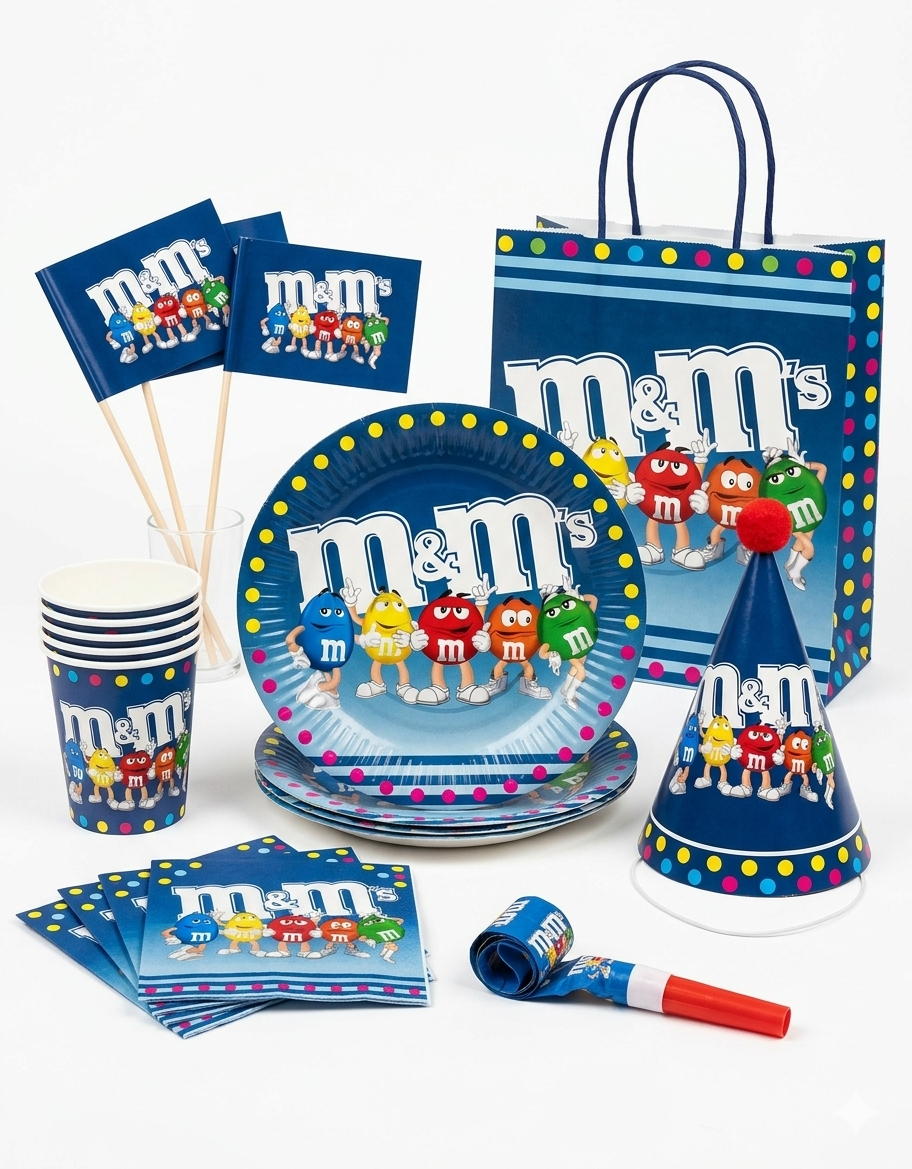 Candy Theme Birthday Party Tableware Set
