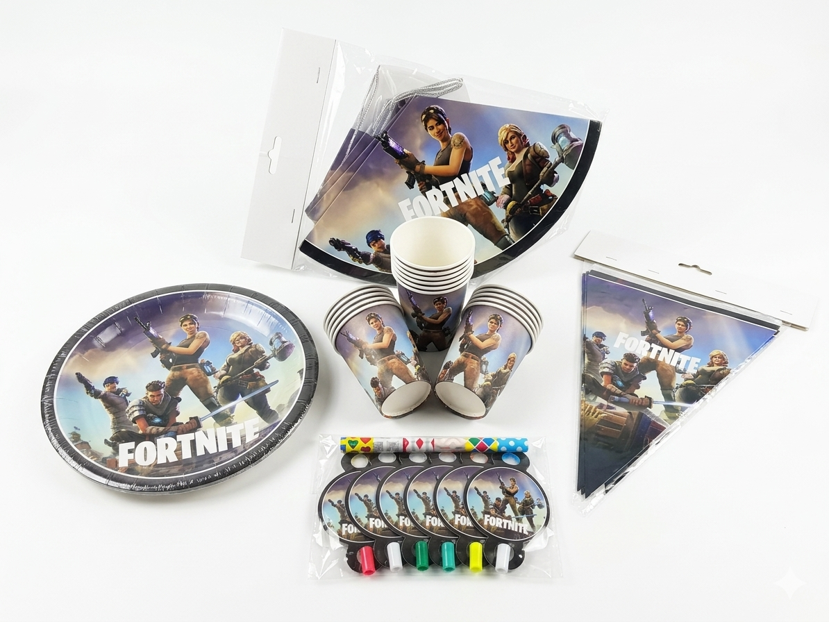 Fortnite Birthday Party Tableware Set