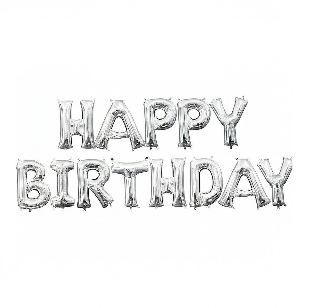 Happy Birthday Letter Balloon Banner Set