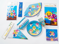 Baby Shark Themed Birthday Party Tableware Set