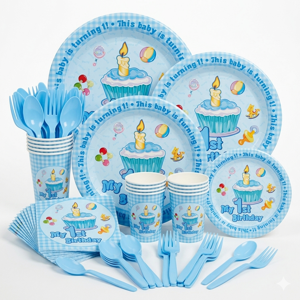 First Birthday Party Tableware Set