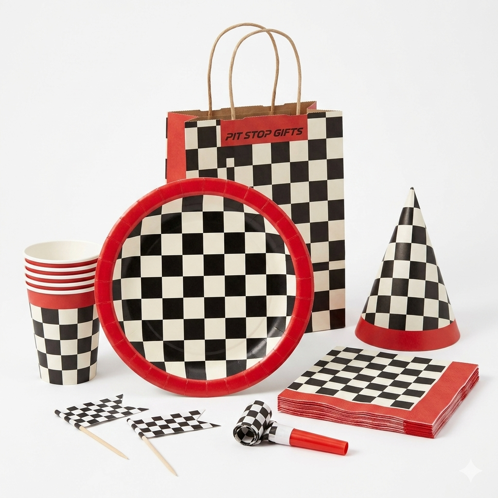 F1 Racing Birthday Party Tableware Set