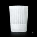 White pleated chef hat
