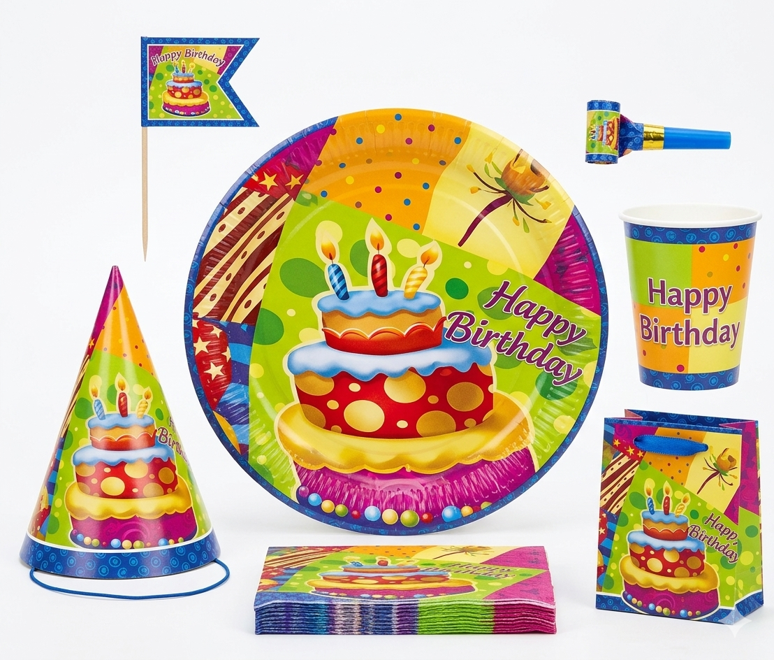 Birthday Party Tableware Set