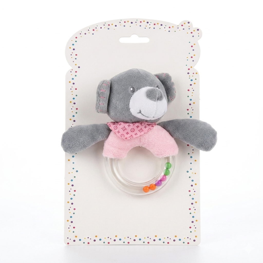 Plush Rattle Teddy Toy