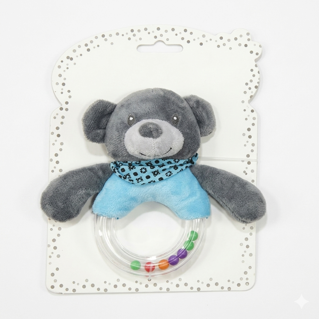 Plush Rattle Teddy Toy
