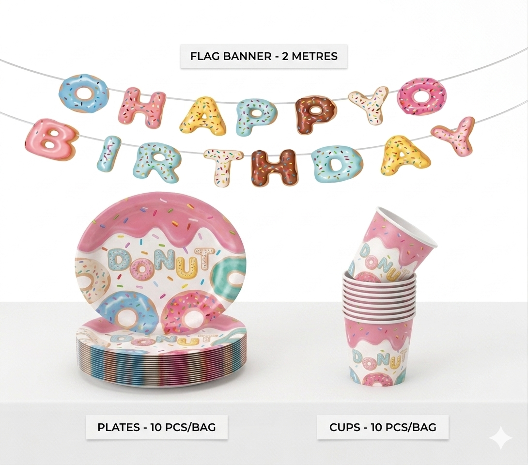 Candy Theme Birthday Party Tableware Set