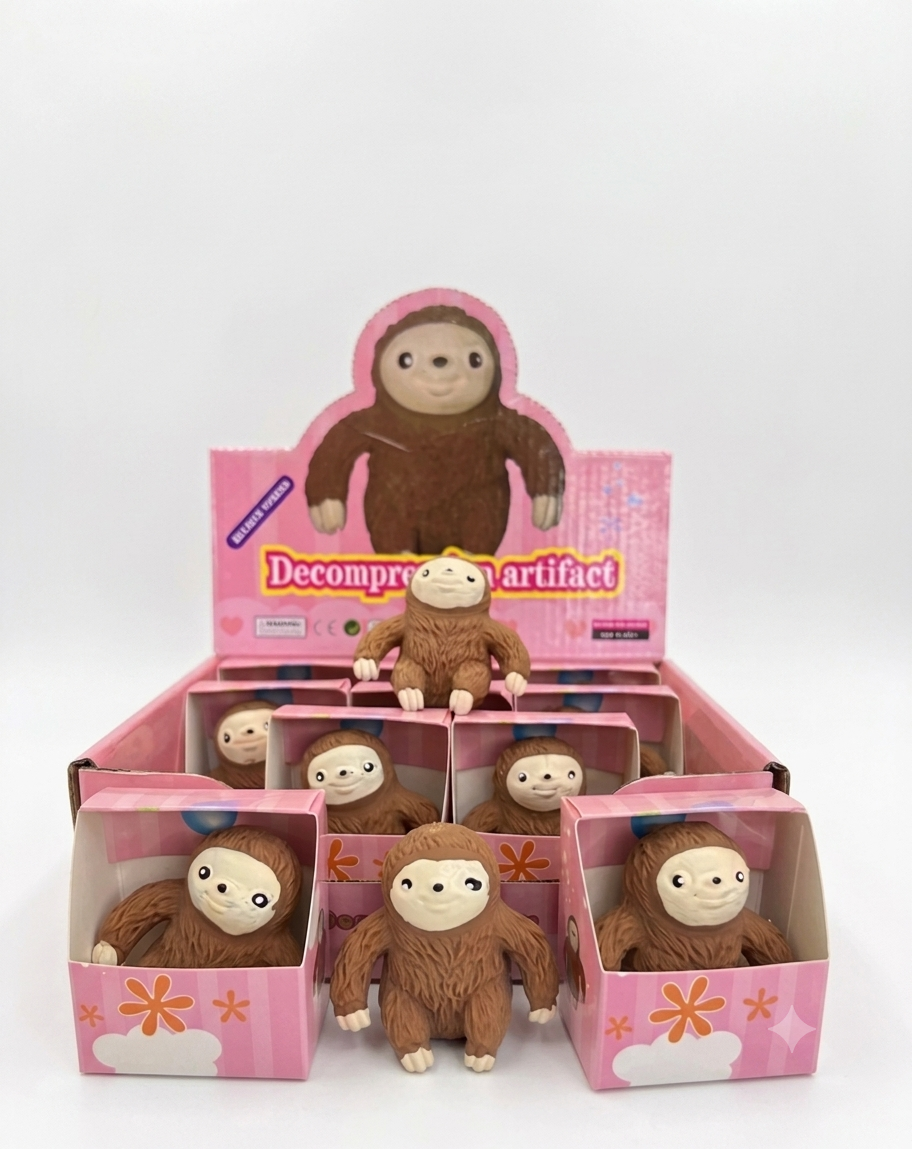 Squishy sloth decompression squeeze toy