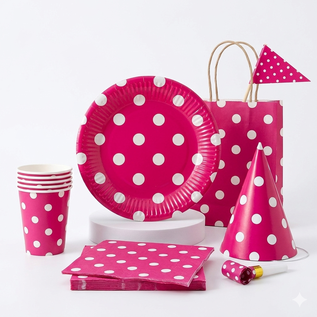 Polka Dot Party Setup