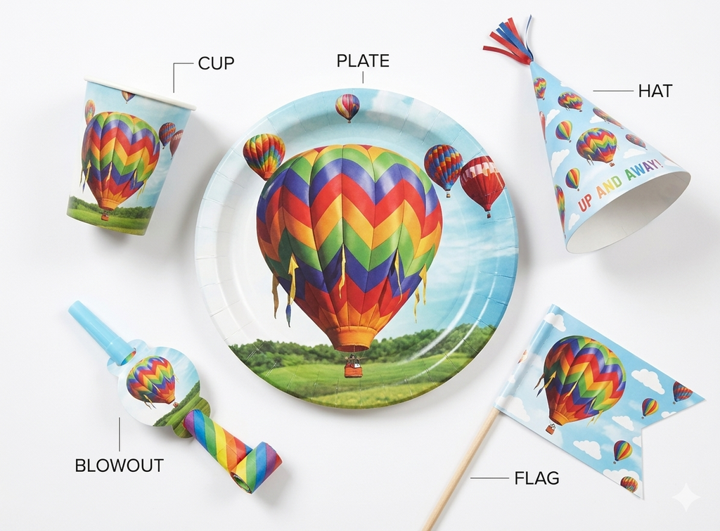 Theme Birthday Party Tableware Set