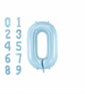 34" Number Foil Balloon – Pastel Blue