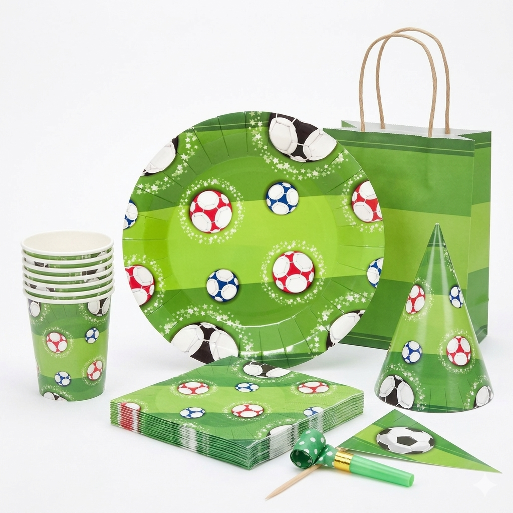 Football Birthday Party Tableware Set