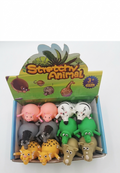 Stretchy Animal stress toys box of 12 assorted squeeze animals