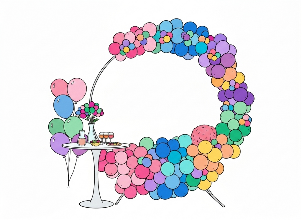 Customized Balloons Backdrop