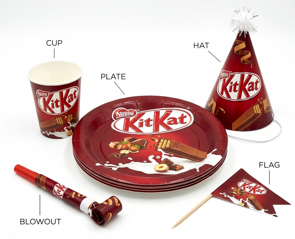 Candy Theme Birthday Party Tableware Set