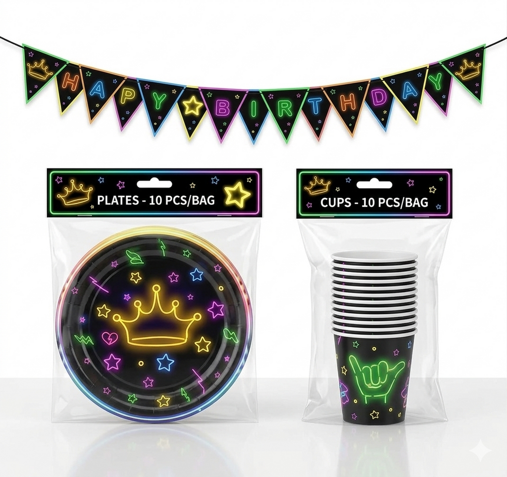 Theme Birthday Party Tableware Set