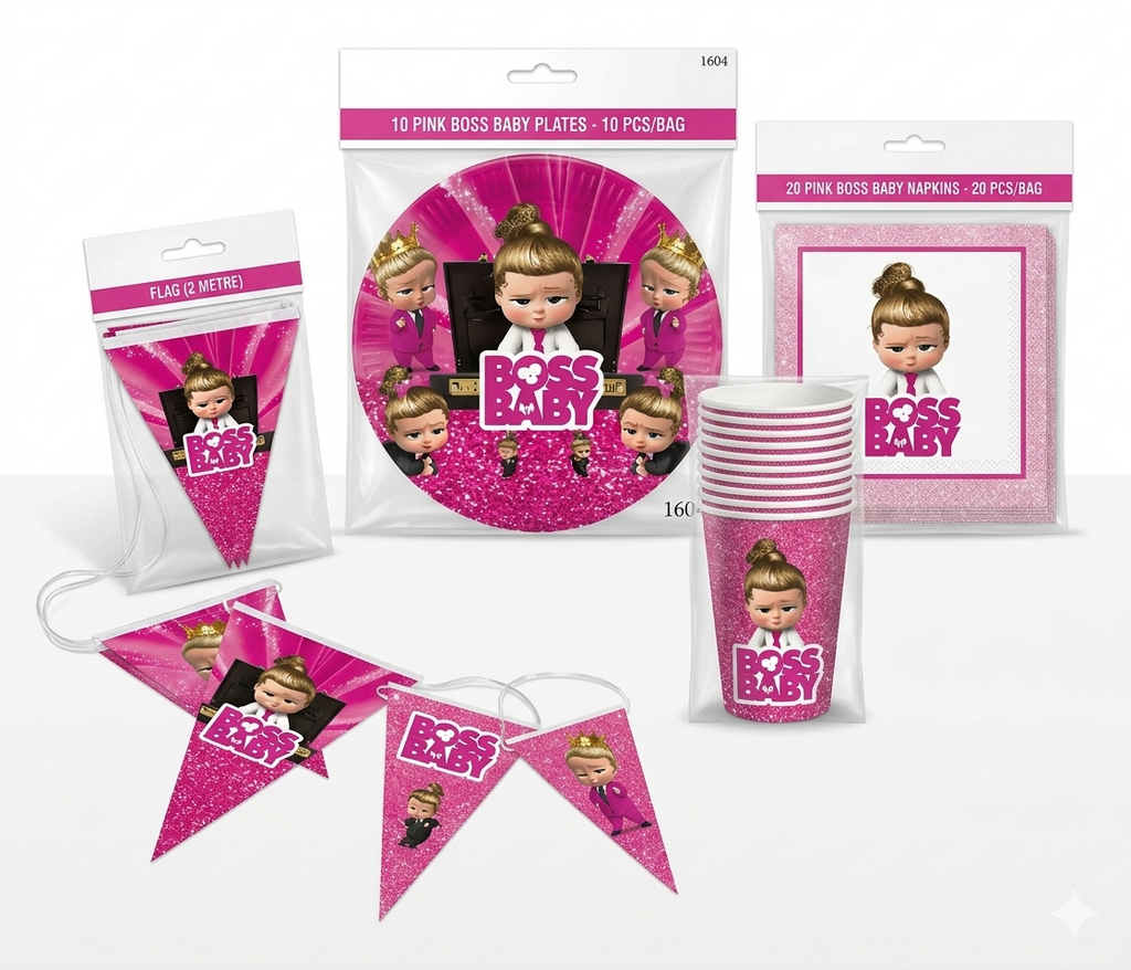 Boss Baby Party Tableware Set