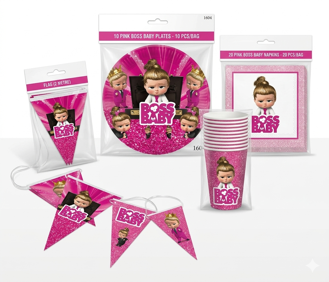 Boss Baby Party Tableware Set