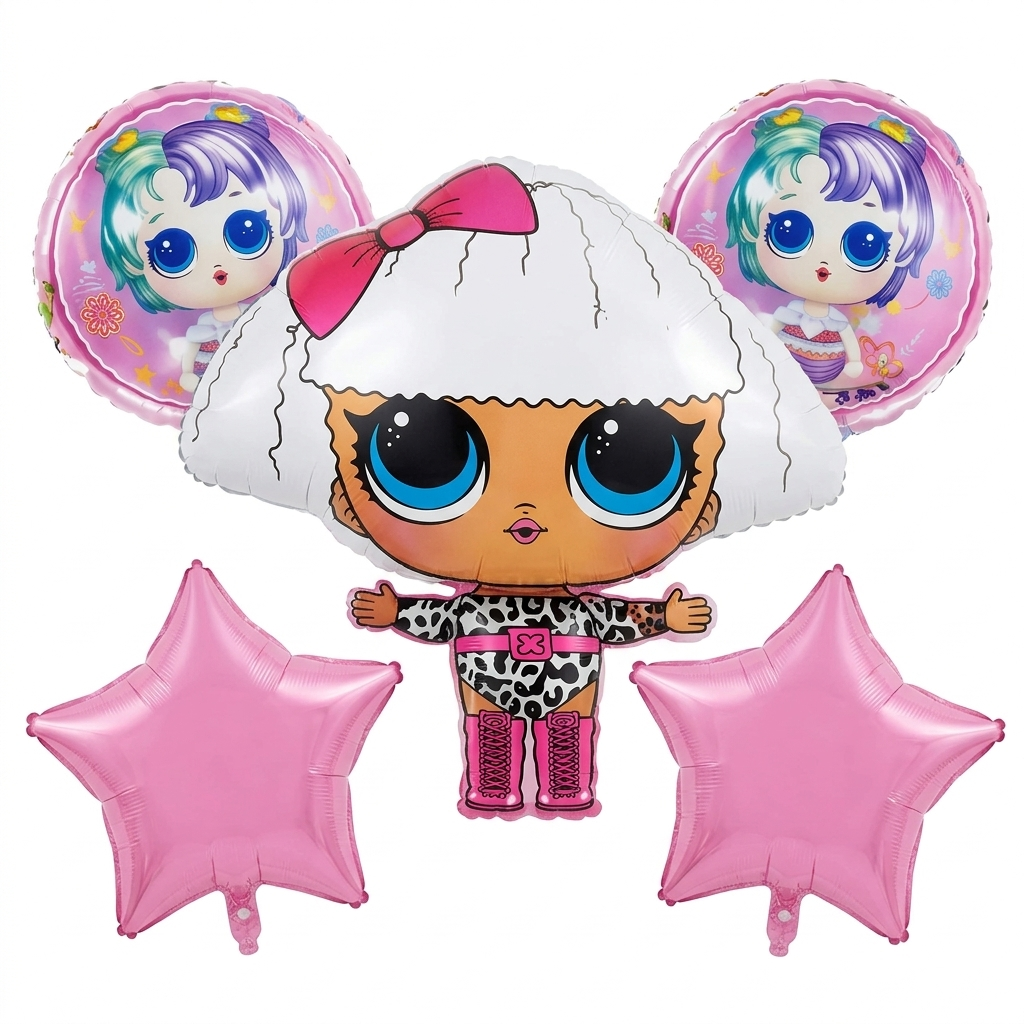 LOL Theme Foil Balloon Set