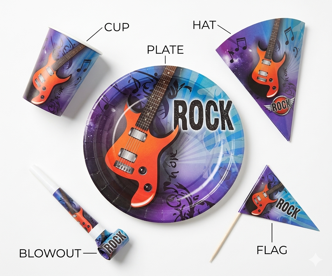 Theme Birthday Party Tableware Set