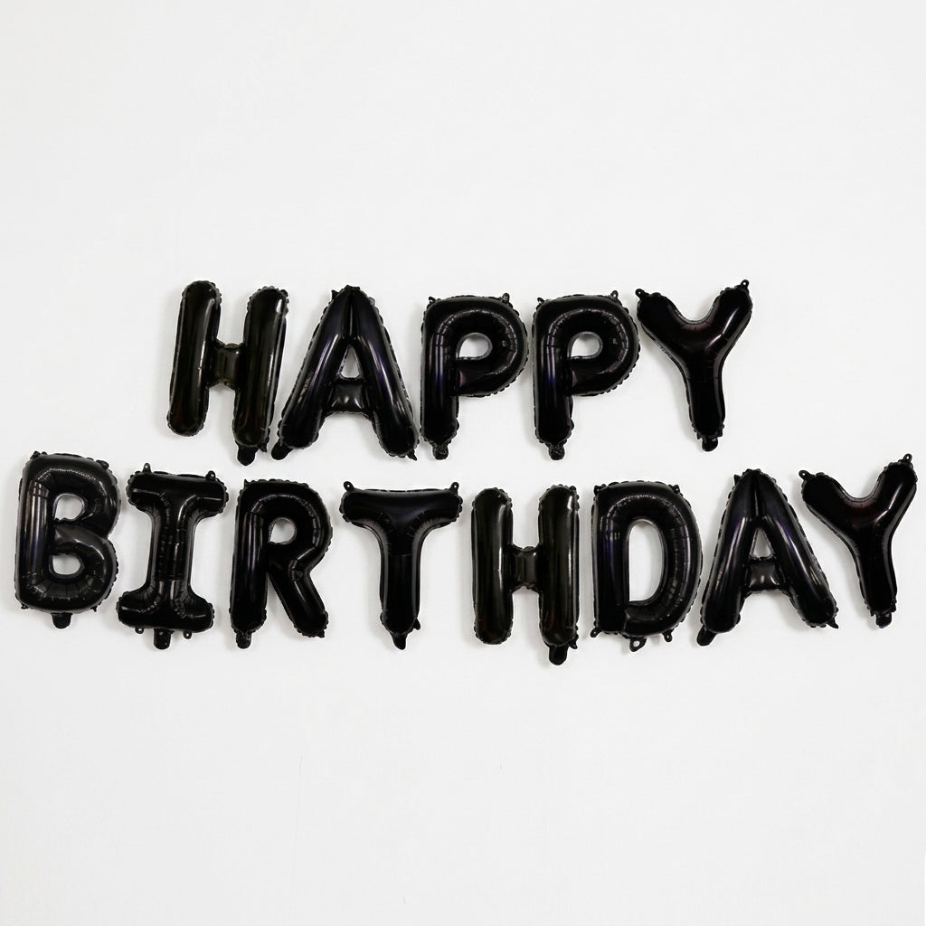 Happy Birthday Letter Balloon Banner Set