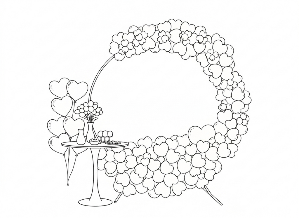 Customized Balloons Backdrop