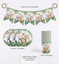 Jungle Themed Birthday Party Tableware Set