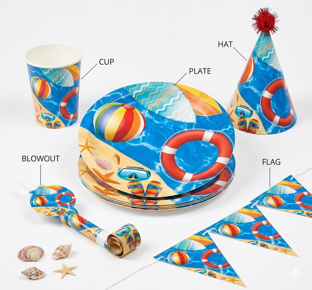 Spring - Summer Party Tableware Set